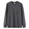 Cotton Plus Velvet Loose Fit Round Neck Sweatshirt - Versatile Solid Color for Autumn/Winter, 420g.