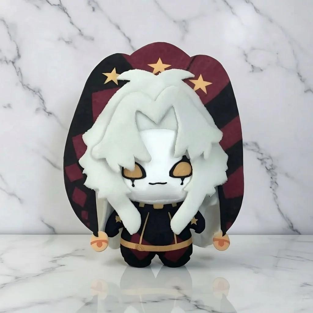 Der Erstaunliche Digitale Zirkus Plüsch Schlüsselanhänger Pierrot Puppe Niedlicher Taschenanhänger Anhänger Weiches Kuscheltier Geschenk für Fans Kinder Zubehör