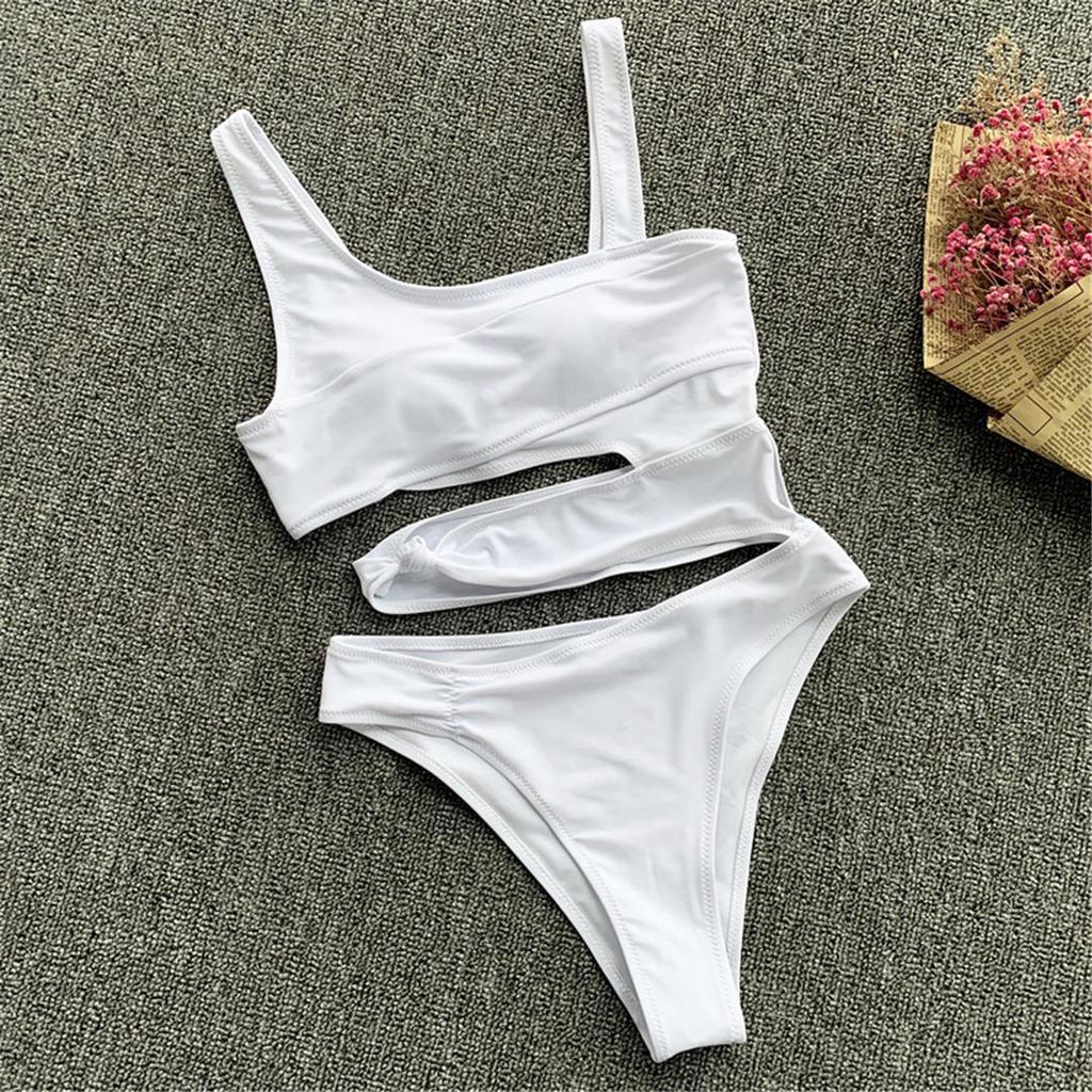 11 Colors Sexy Asymmetrical Tie Dye Women Swimwear Irregular One Piece Swimsuit Female Bather Bathing Suit Swim Lady