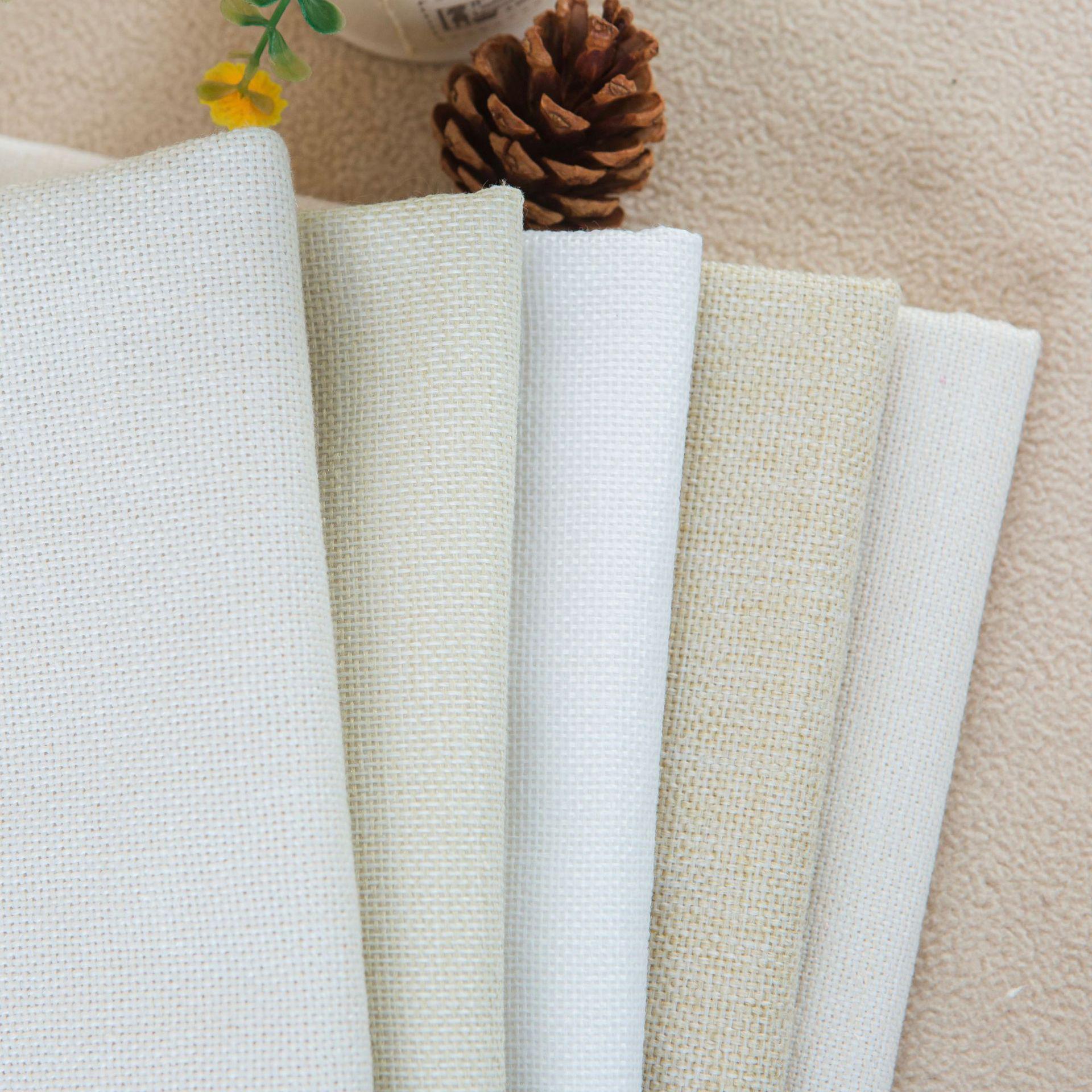 

Printed Imitation Linen Fabric for Cushions, Curtains, Tablecloths, and Backgrounds in Polyester