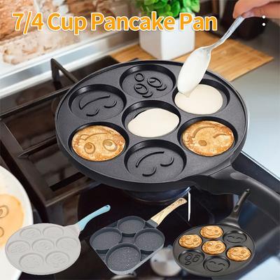 7/4 Cup Pancake Pan Egg Omelet Crepe Frying Pan Non-stick Griddle Pancake Maker Mini Pancakes Maker for Kids Breakfast