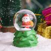Christmas Crystal Ball Lighting LED Musical Snow Globe Cute Ornament Cartoon Christmas Gift Decoration Home Office Desk