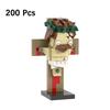 Famous Celebrity MOC Death Of Jesus Christianity Crucifix Scene Model Brickheadz Building Blocks DIY Toys For Adult Easter Gifts