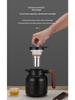 Large Capacity 304 Stainless Steel Insulated Teapot with Wood Grain Handle for Home and Office.
