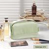 Portable Double-Layer Cosmetic and Toiletry Bag