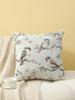 Vintage Sparrow And Floral Print Throw Pillow Cover, Cushion Case For Sofa Bedroom Living Room Couch Bed Office Chair Home Decor