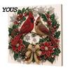 Creative Christmas Gifts for Adults Faux Pearl Art Kit, 20x20cm Xmas Painting DIY Wall Decor Making Kit Sparkling 3D Diamond Craft Adults, Festive