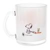 Peanuts" 75th Anniversary Snoopy Mug, Glass, Approx. 320ml, Character Merchandise, Tableware, Anniversary Tableware, Painted, Made In Japan, 626108
