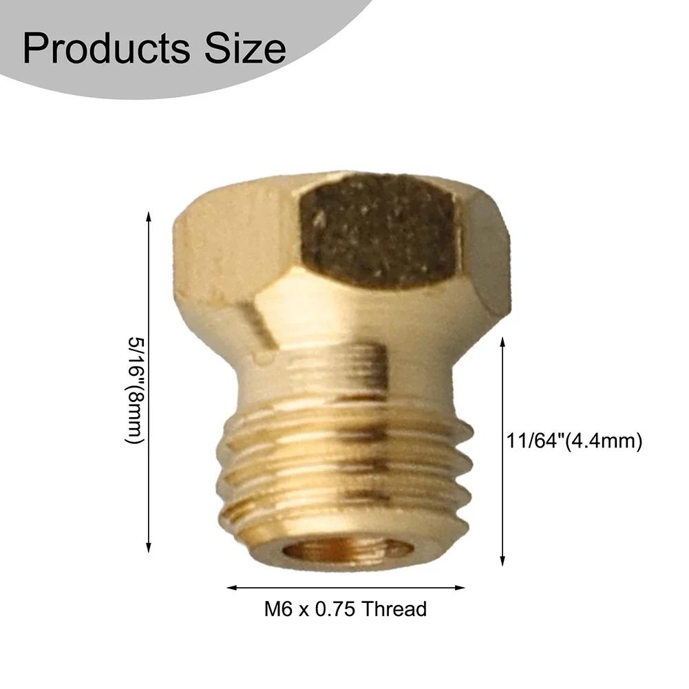 5 Pcs Burner Gas Hob Lpg Conversion Kits Jets Nozzles Propane Injectors Gas Stove Brass Nozzle Gas Stove Accessories