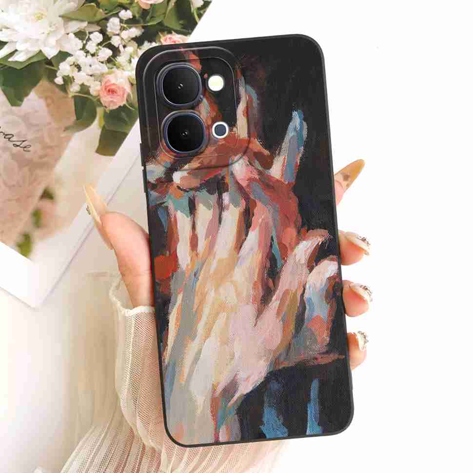 For Vivo Y31d 4G V2543 Case Fashion Cartoon Painting Silicone Full Protcetion Back Cover For Vivo Y 31d Y31D 4G Bumper Shell