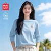MINISO Women's Loose Fit Long-Sleeve Cotton T-Shirt