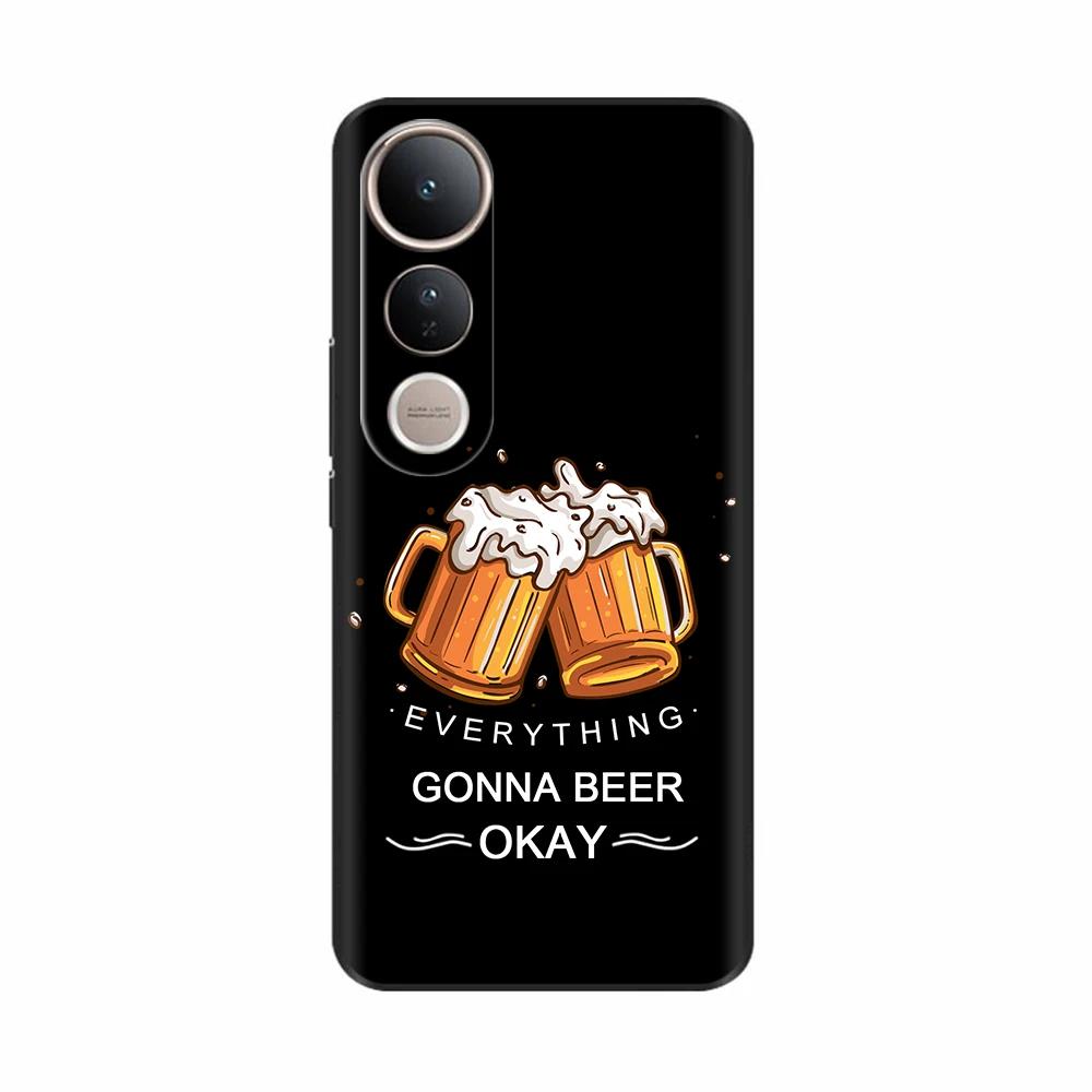 For Vivo V50 Lite Case Cute Cartoon Painted Phone Case For Vivo V50 Lite 4G 5G Protection Shockproof Shell Back Cover Protection