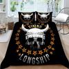 Skull Style Bedding Sets 3D Home Bedclothes Breathable Pillowcase Polyester Teen Children Highend Duvet Cover