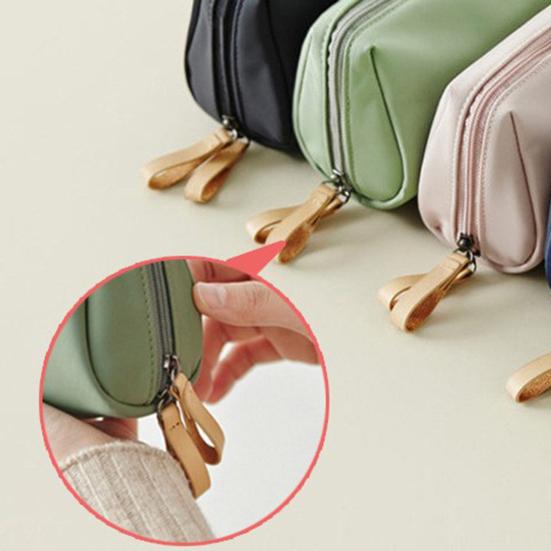 Geantă de machiaj de călătorie Închidere cu fermoar dublu Geantă de depozitare cosmetică Organizator portabil pentru articole de toaletă pentru vacanță, călătorie de afaceri, uz casnic