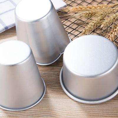 1Pc Pudding Cup Molds Mini Fluted Cake Pans Non-Stick Jelly Molds Fast Heat-Up Aluminum Alloy Baking Mold