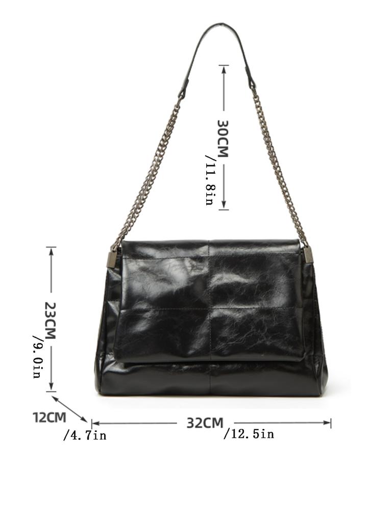 Large Capacity Commuting Bag 2024 New Spring/Summer Women's Chain Tote Bag, High-End and Fashionable Single Shoulder Underarm Ba