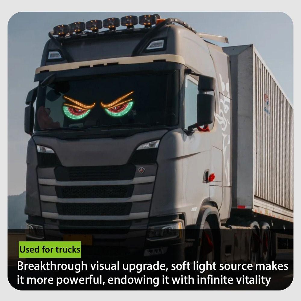 Flexible Truck Devil's Eye Light USB Pixel Panel Creative Lamp  Car Decor