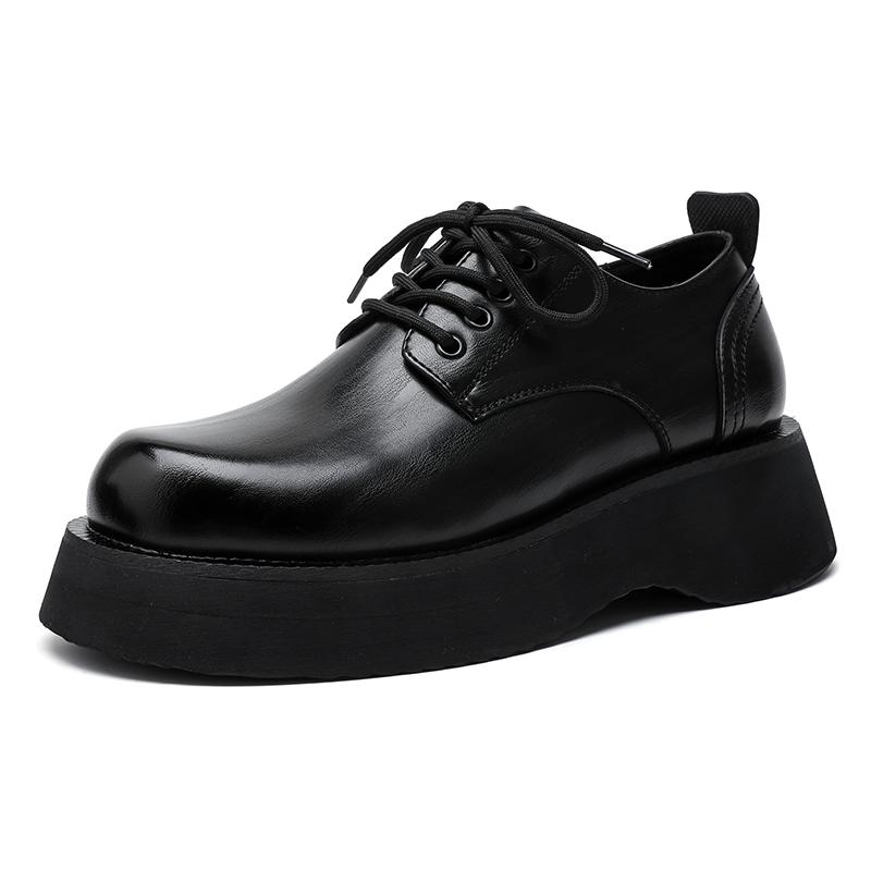 Italienische Herren Freizeitschuhe Bequeme Formelle Schuhe Schnürschuhe Plateau Lederschuhe Neuer Britischer Stil Outdoor Arbeit Oxfords Schuh