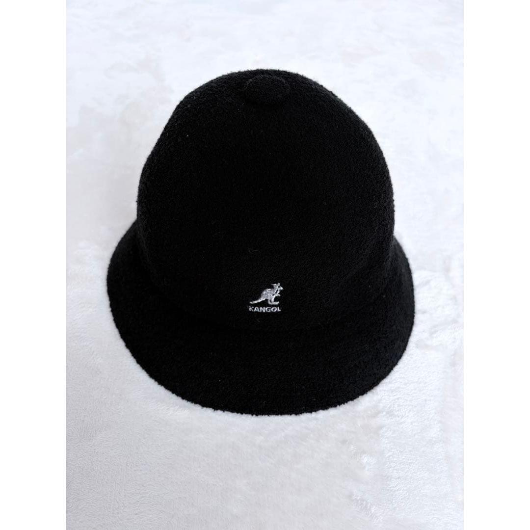 Used KANGOL Black Bucket Hat Bell Hat M