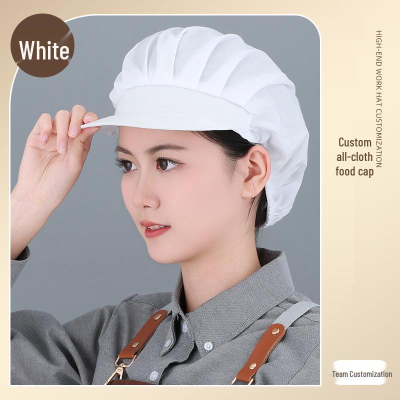 Women's Breathable Dustproof Kitchen Chef Hat - Sanitary Head Cover for Catering and Workshops