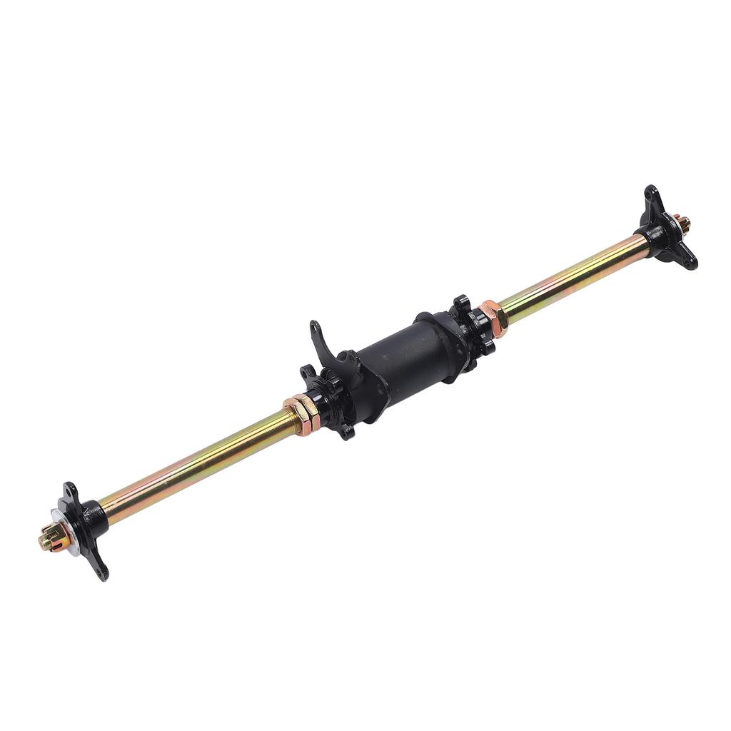 750mm 29 Inch Go Kart Rear Axle Assembly with Frame Fixing Bracket and Bolt Hub Flanges for ATV Off Road Vehicles Drift