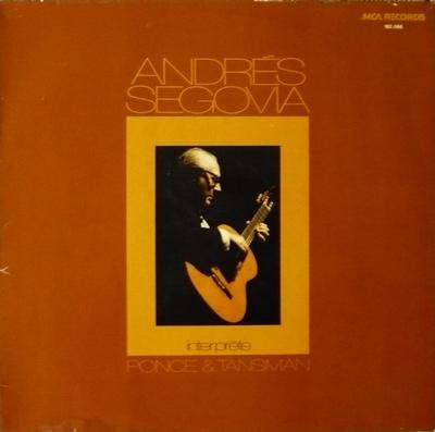 LP Record ANDRES SEGOVIA - Interpr?te Ponce & Tansman 162066 MCA Records Japan Classical Used