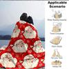 1pc Santa Claus Design Blanket Warm, Cozy, And Soft, Suitable for Sofas, Beds, Cars, And Office Use.Perfect for Camping And Travel, Making It a Great
