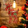 Acrylic Chinese Zodiac Goat Hanging Ornament Auspicious Red Gold Design For Spring Festival New Year Home Decoration