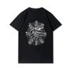 Summer Graphic Men Tees Anime Men's T-shirts Harajuku Tops Vintage Short Sleeves Oversized Unisex Black Shirts