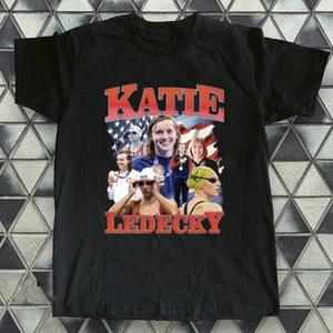 Retro Katie Ledecky Tee, Katie Ledecky Motivational T-shirt, Golden Swimmer 2XL