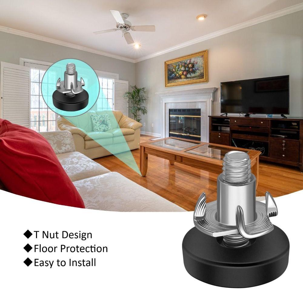 12/24Pcs 1/4" Furniture Leveling Feet Simple Table Chair Leg Levelers Feet Deak