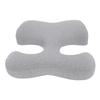 Face Down Chest Pillow Ergonomic Memory Foam Bust Support Cushion for Beauty Salon and Home Sleeping Light Gray
