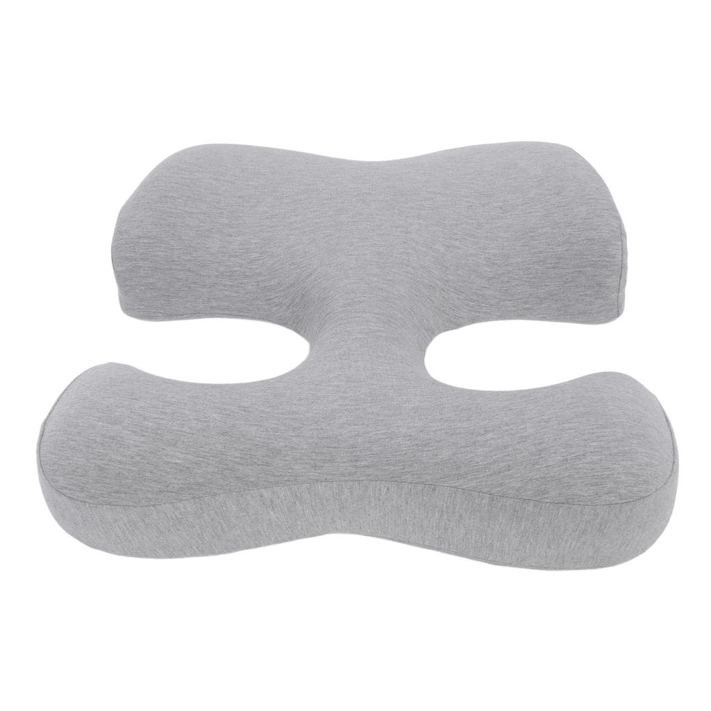 Face Down Chest Pillow Ergonomic Memory Foam Bust Support Cushion for Beauty Salon and Home Sleeping Light Gray