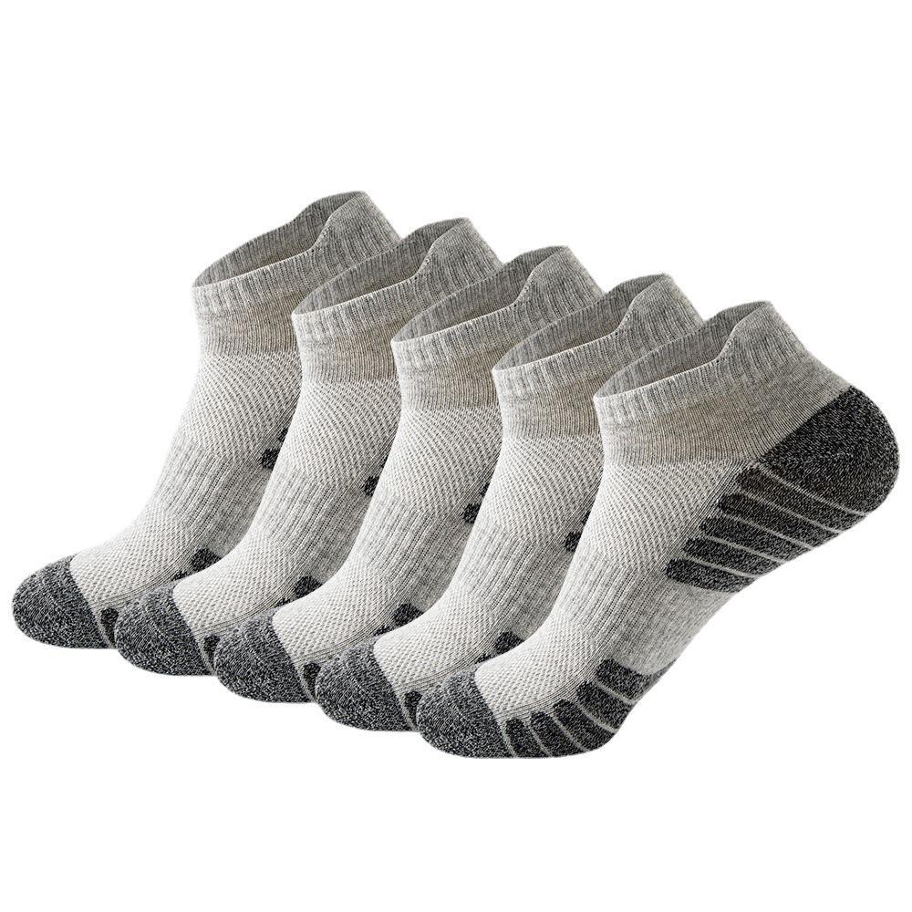 Men's Breathable Cotton Sports Socks - Sweat-Absorbent Mesh for Running, Basketball, and Badminton.