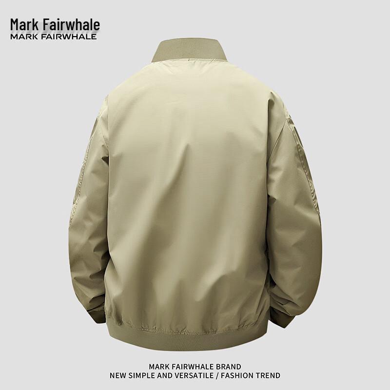 Mark Fairwhale Men's Casual Bomber Baseball Jacket