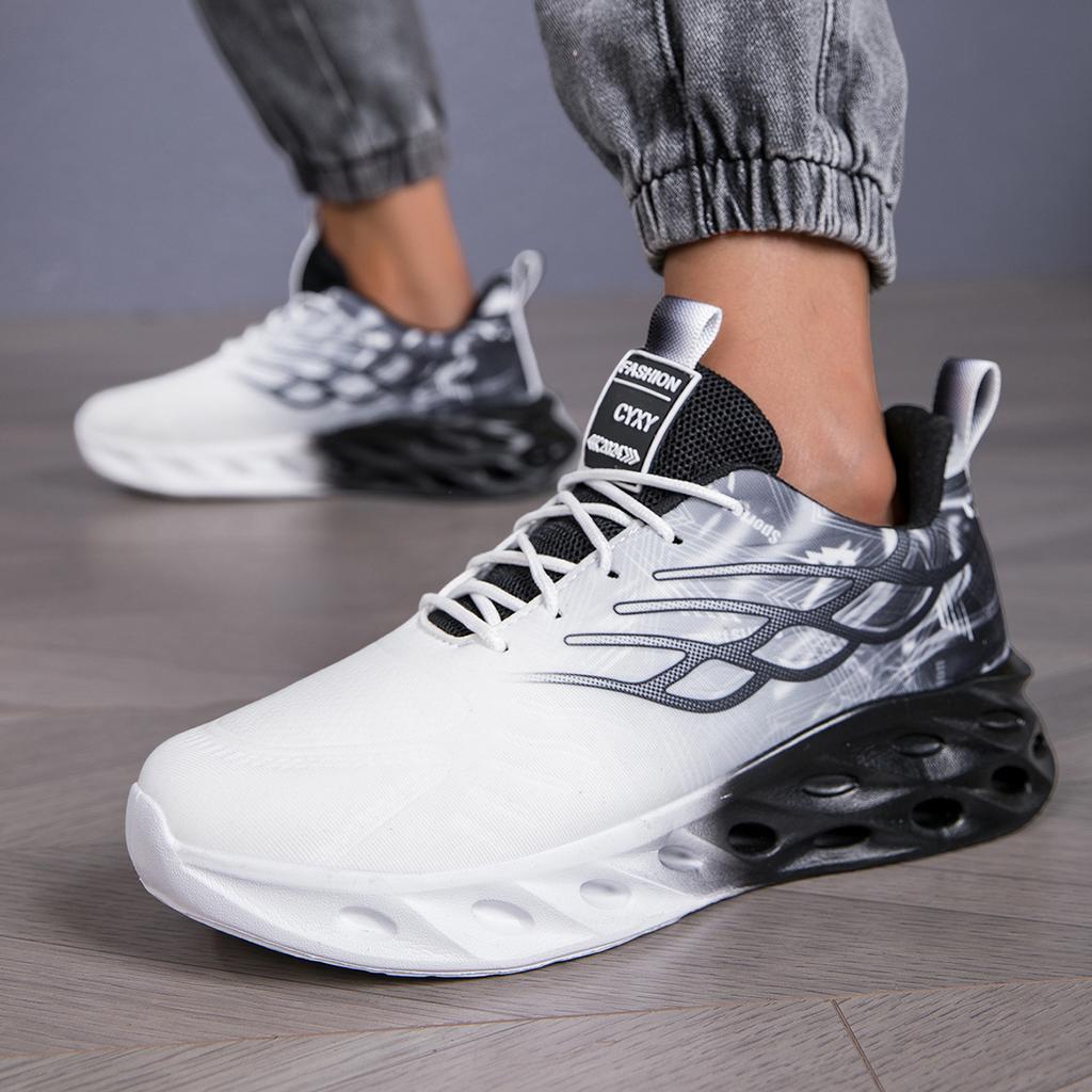 Yrzl Mens Breathable Sneakers Lightweight Comfortable Sports Shoes For Non Slip Sneakers Athletic Outdoor Training Walking Shoes