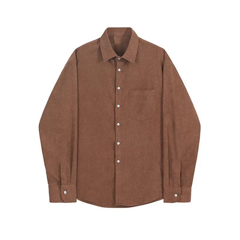 Spring and Autumn Mature Style Black Long-sleeved Shirt Men's Temperament Casual Inner Top