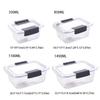 Leak-Proof Fresh-keeping Box Transparent Lunch Box Kitchen Food Container Crisper  Office