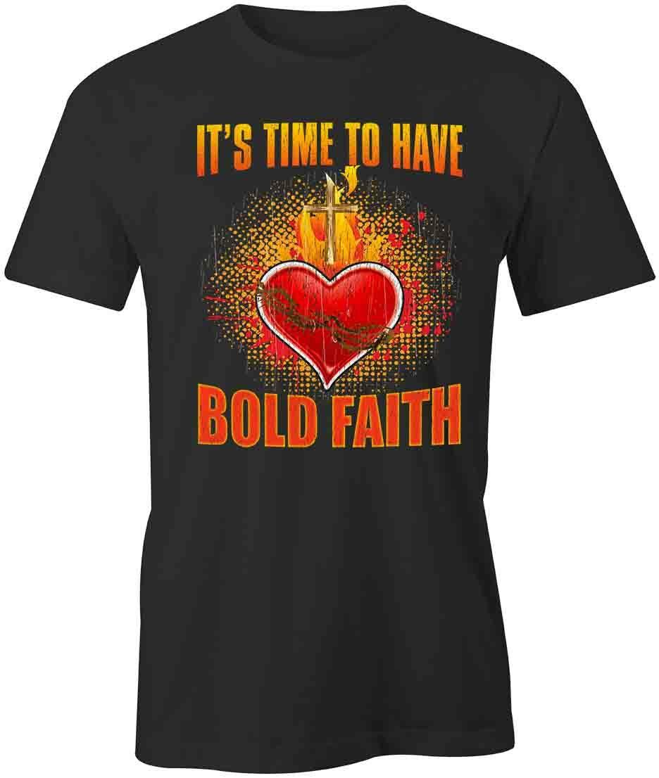 Bold Faith TShirt Tee Short-Sleeved Cotton CLOTHING LOVE HEART S1BCA783 XXXL