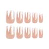 Long Square False Nails White Edge Nail Tips Fashion Press On Nails  DIY