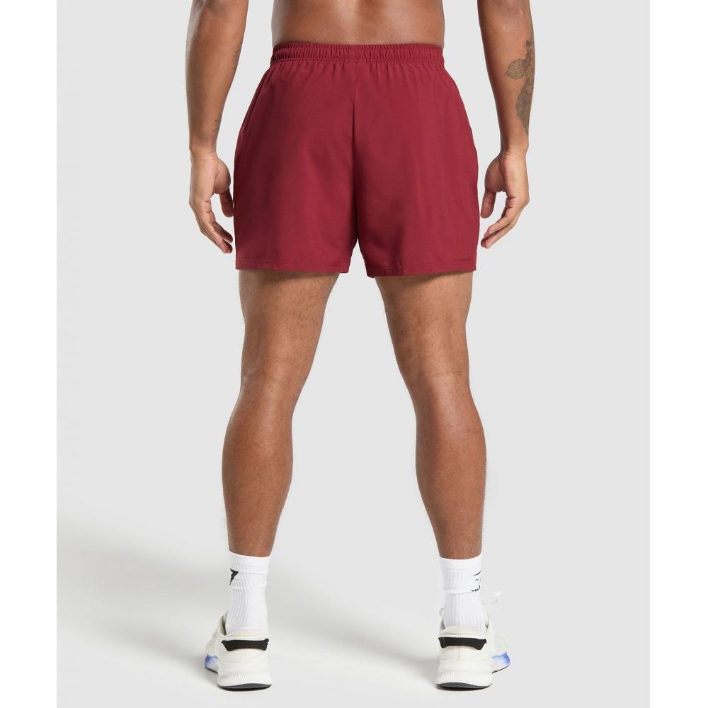 Gymshark Arrival 5  Shorts Sets Red A2a1m Rb12