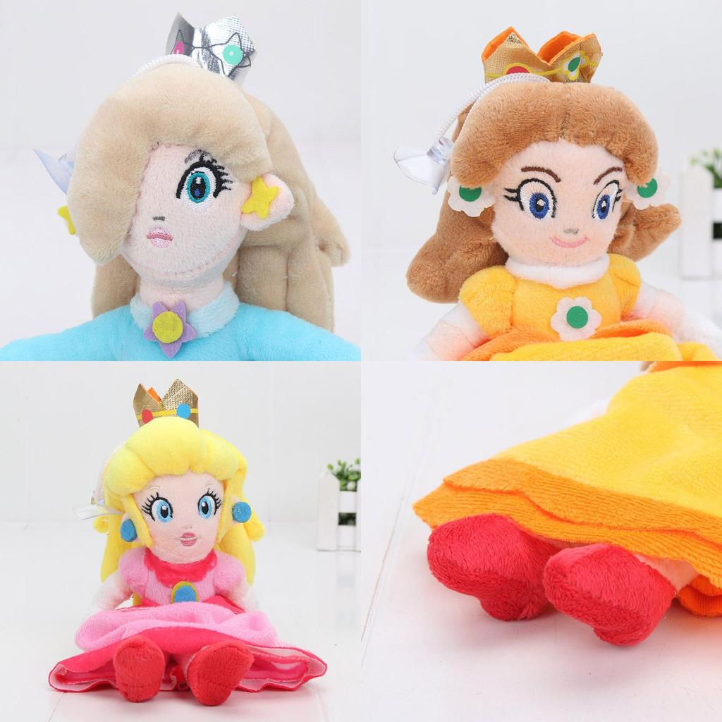 Adorable New Super Mario Bros. Princess Peach Daisy Rosalina Plush Doll Stuffed Toy 8 Inch