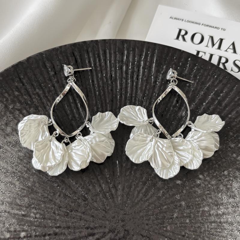 Boucles d'oreilles de luxe rétro français café ambré - Puces élégantes pour femmes avec design de niche