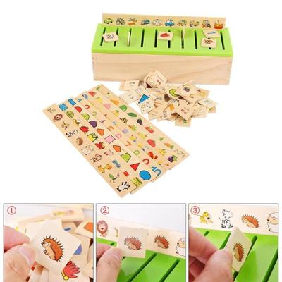 Matematik Bilgisi Sınıflandırma Oyuncak Ahşap Kutu Bilişsel Eşleştirme Çocuk Oyuncakları Çocuklar için
