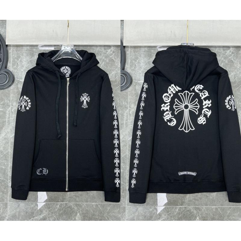 2025 Chrome Heart Hoodie: Casual Loose-Fit Zip-Up for Men & Women