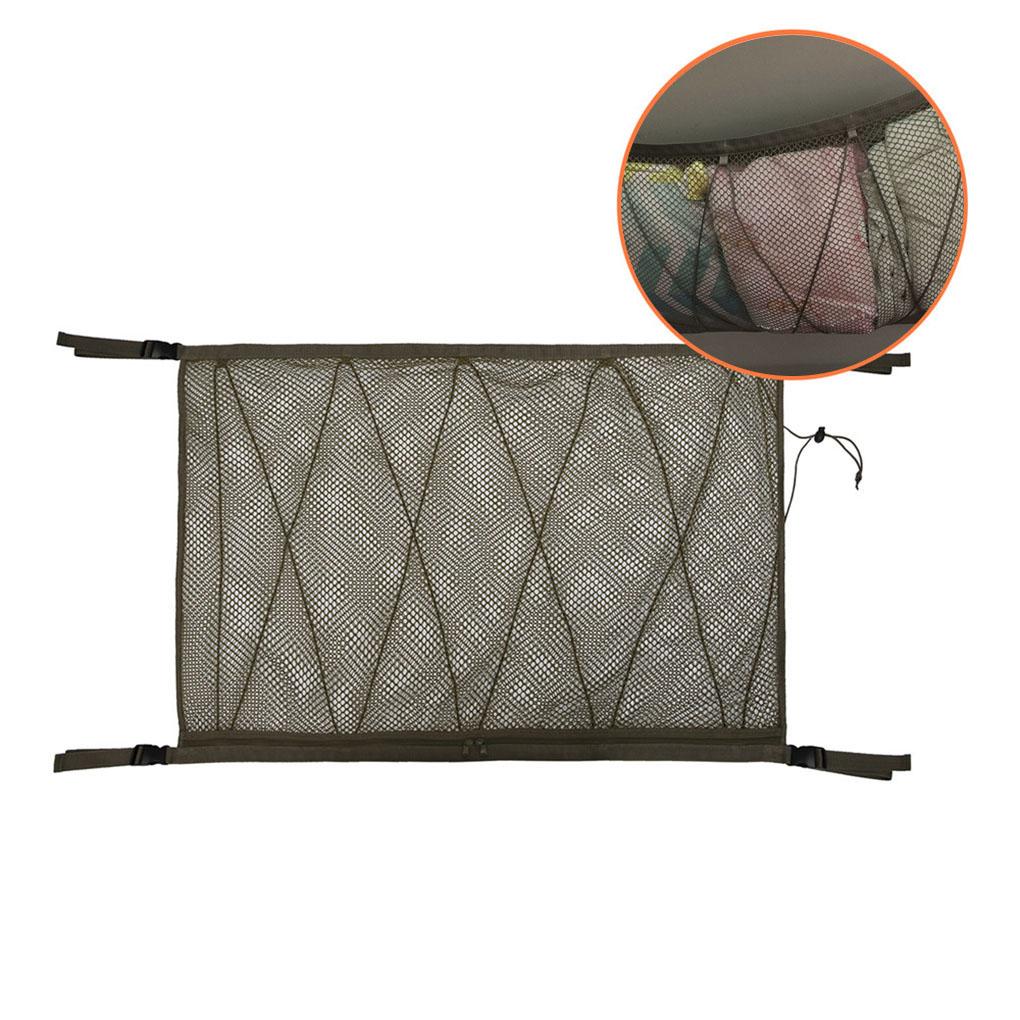 Car Ceiling Storage Space-saving Vehicular Net Vehicle Mesh Bags Interior Pouch Tidying Organizer Automobile Pocket