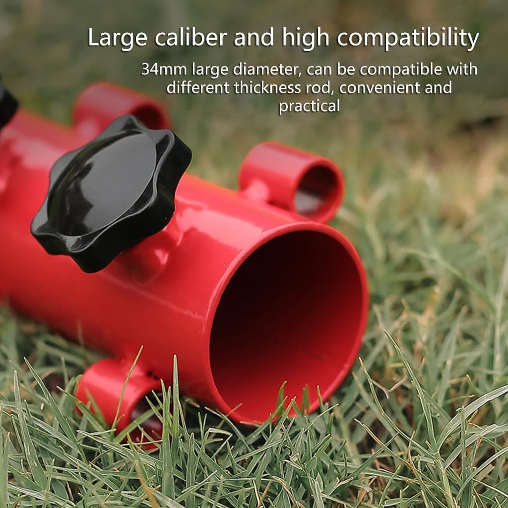 Camping Tent Rod Holders Reinforced Windproof Awning Rod Holder,Portable Tent Fixed Tube Pole Stand for Camping Fishing Hiking