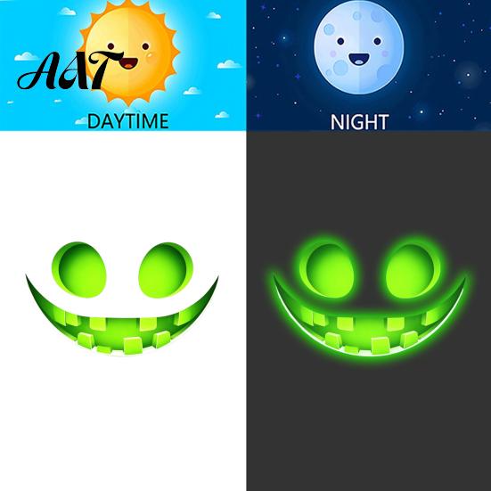 Decorative Stickers for Toilets Glow In The Dark Sticker, Self-adhesive Ghost Face Shape Decals, Horror Halloween Party Decor Waterproof PVC Stickers,