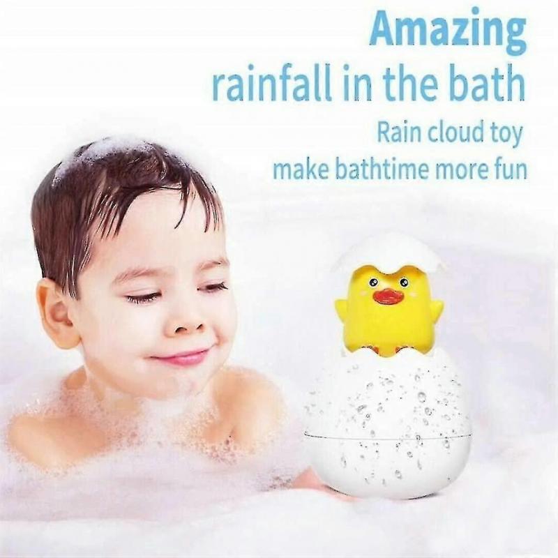 Děti Miminko Koupání Plavání Hračka Vejce Stříkající Voda Postřikovač Dárky - Žlutá Kachnička