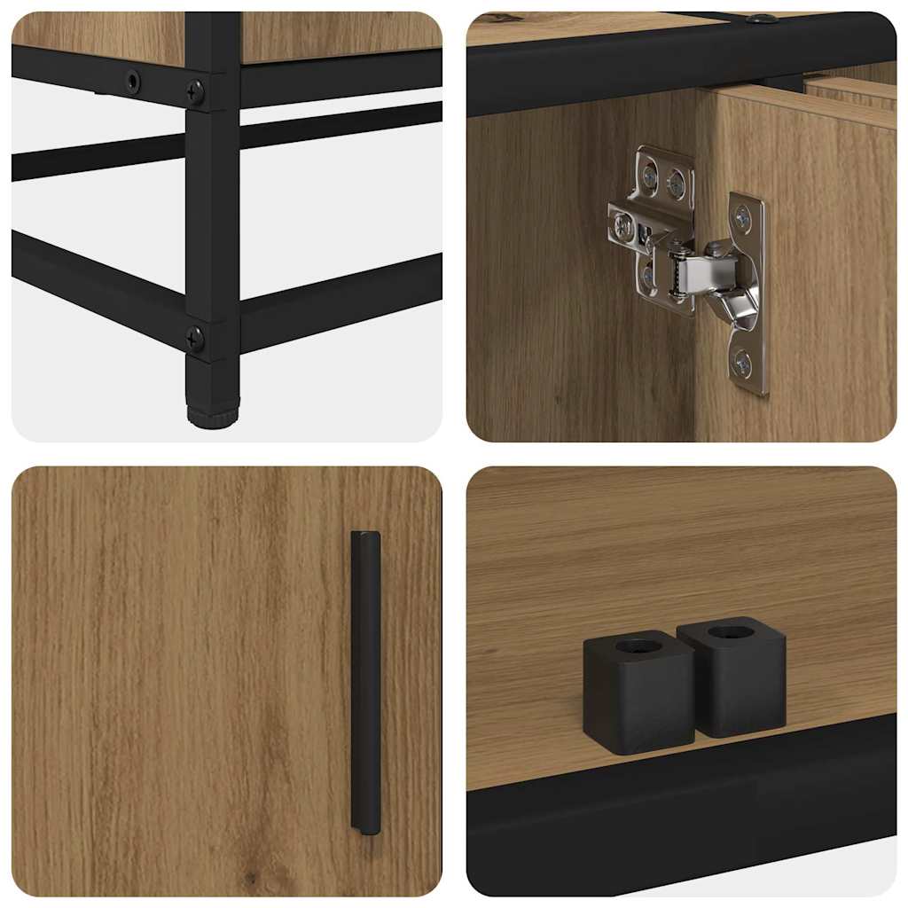 TV Units 2 Pcs Artisan Oak 240 X 35 X 41 Cm Engineered Wood
